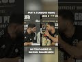 The buildup to Touchassie vs Rajabzadeh got HEATED 👀