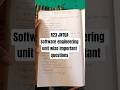 R23 software engineering unit wise important topics#jntua #exam#btech#btmstudies#viral #shorts#like