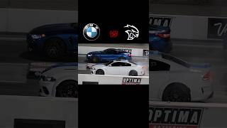 BMW Vs HELLCAT Drag race edit #trending #car #alpha #edit #automobile #bmw