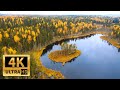 Красивое видео природы с релакс музыкой | Природа, релакс | Осенний 4К пейзаж | Полет через облака!