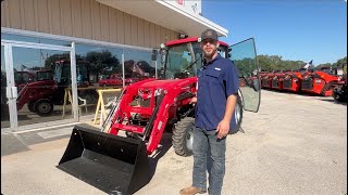 Mahindra 1600 Series 1635 HST 4WD Cab Utility Tractor With Loader