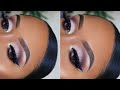 SOFT SMOKEY CUT CREASE WITH BLACK GLITTER EYELINER | NYE MAKEUP TUTORIAL