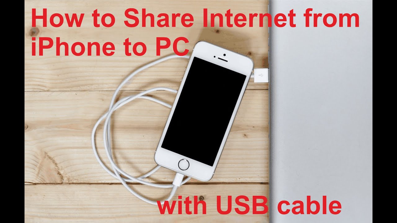 how-to-share-internet-from-iphone-to-pc-with-usb-cable-youtube