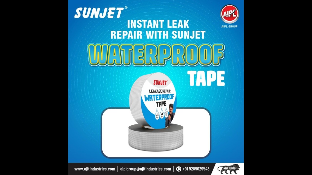 Instant Leak Repair with Sunjet Waterproof Tape