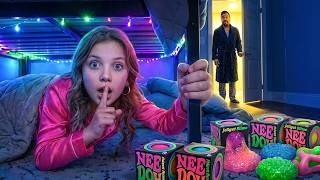 Dad Cannot Find Us During Our Needoh Sleepover...