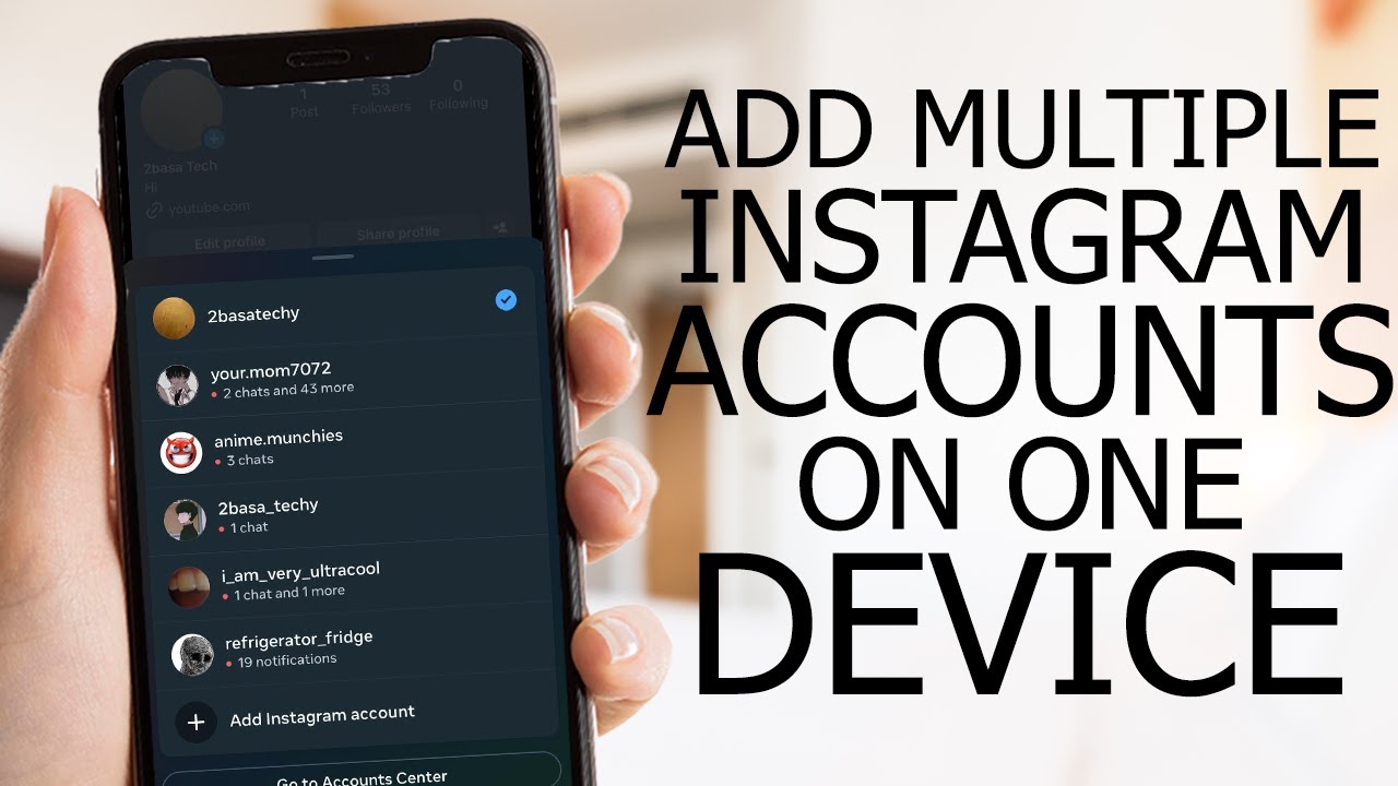 How to Add Multiple Instagram Accounts on One Device (2024) - YouTube