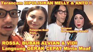 ROSSA, BUBAH ALVIAN & VIDI ALDIANO Buru2 MINTA MAAF - ANTO HOED BeIa MELLY & Anccam POLlSlKAN!!