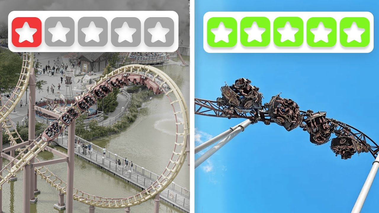 1 Star vs 5 Star Rollercoaster