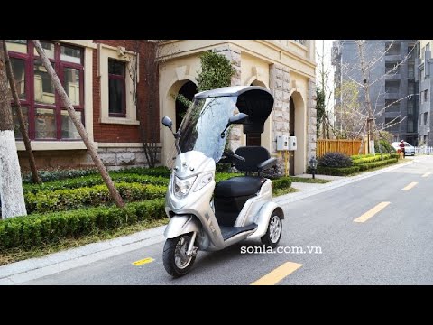 Video Xe máy điện 3 bánh CANOPY có mái che mưa nắng đẹp như... - youtube