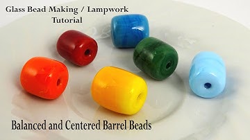 QUICK Glass Bead Making Video Tutorial: Balanced and Centered Barrel Beads