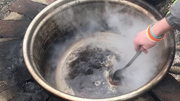 2019 boiling down REAL maple syrup (WORTH IT!!)