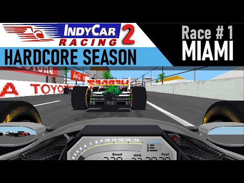 IndyCar Racing 2 - Race #1 -  Miami (Hardcore Season)