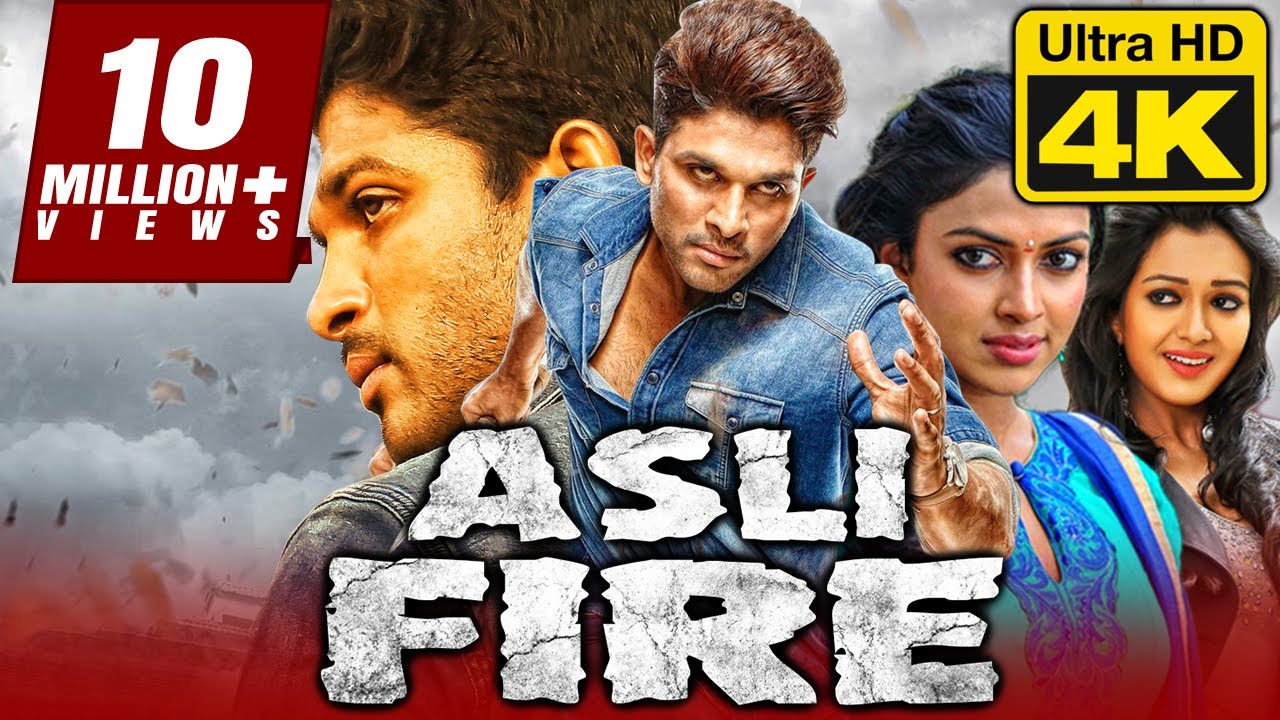 Asli Fire     4K ULTRA HD Hindi Dubbed Movie  Allu Arjun Amala Paul