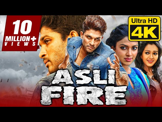 Asli Fire - असली फायर (4K ULTRA HD) Hindi Dubbed Movie | Allu Arjun, Amala Paul class=