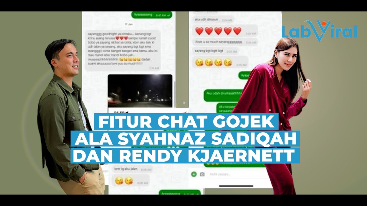 Tutorial Chat dengan Aplikasi Gojek Ala Syahnaz Sadiqah dan Rendy Kjaernett yang Diduga Berselingkuh