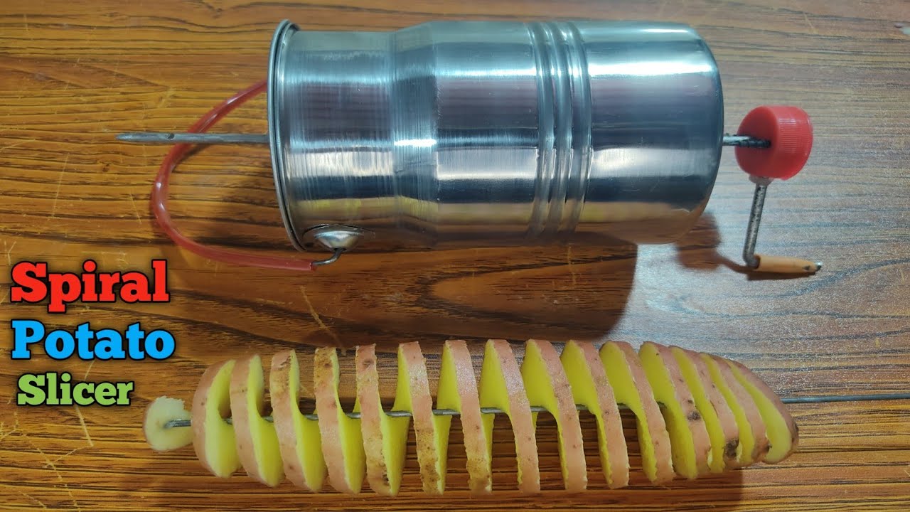 How To Make Spiral Potato Cutter 🥰 DIY Spiral Potato Slicer
