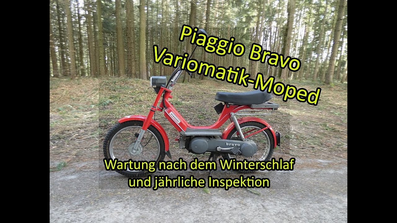 Piaggio Bravo Variomatik Moped | Wartung und jährliche Inspektion