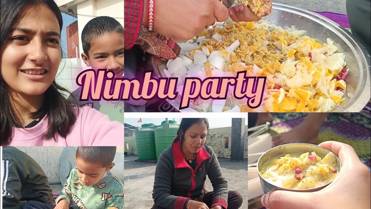 Nimbu party with family🤤🥰