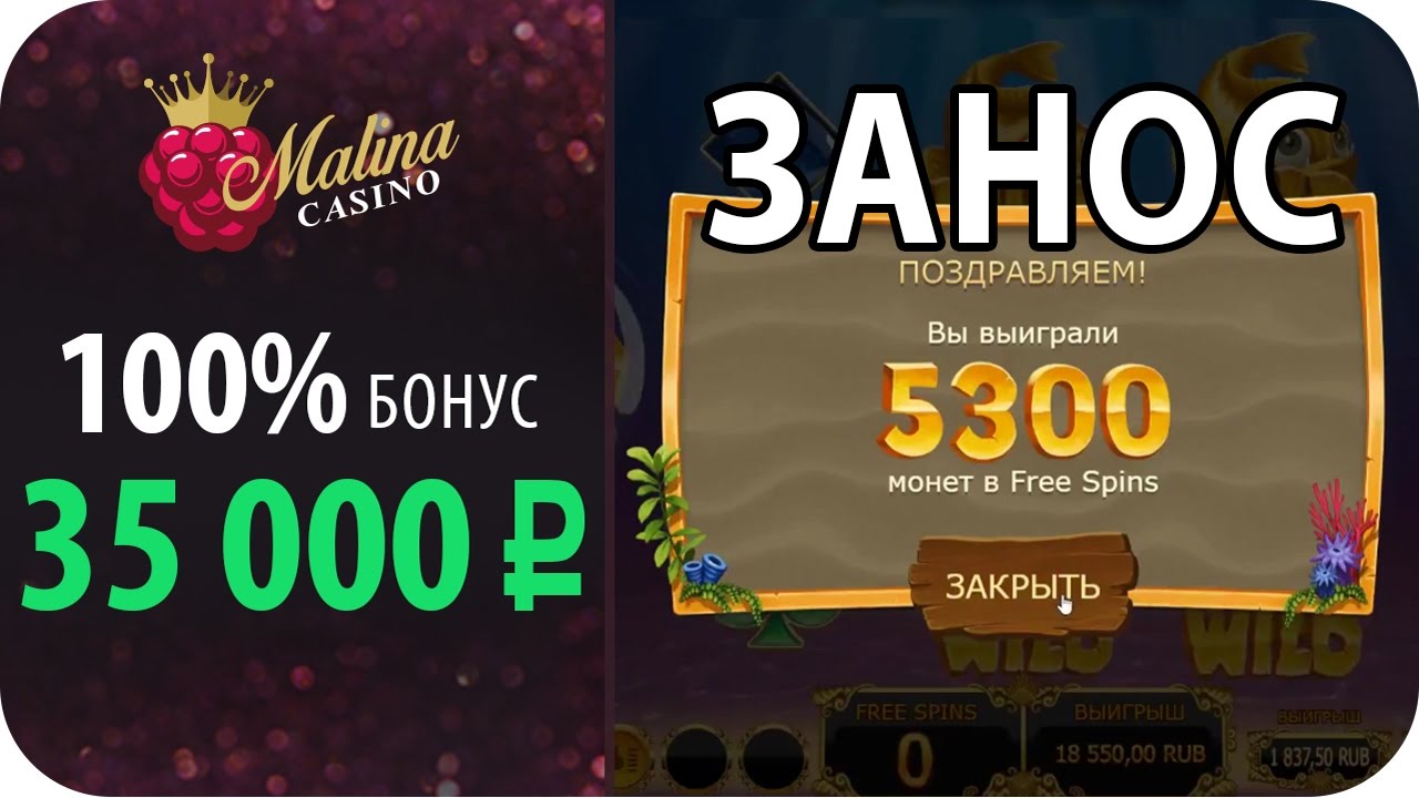 Бонусы Malina Casino