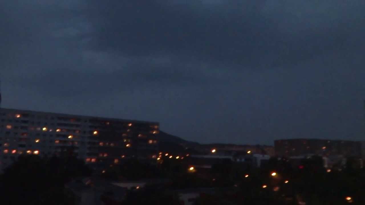 Gewitter in Jena Lobeda Ost  ‎Juni ‎2013
