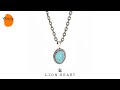 ライオンハート LION HEART スリーピングビューティー ターコイズ ネックレス シルバー925 メンズ ブランド
