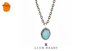 ライオンハート LION HEART スリーピングビューティー ターコイズ ネックレス シルバー925 メンズ ブランド