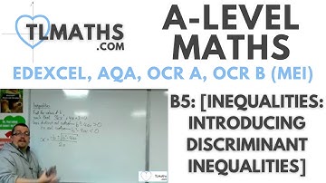 A-Level Maths: B5-15 [Inequalities: Introducing Discriminant Inequalities]