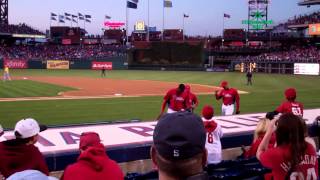 Last  phillies  exhibition  game  2012  (best  seats  ever)