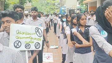 ST.RITAS H S PONNURUNNI ANTIDRUGS  AWARENESS RALLY AND FLASH MOB.