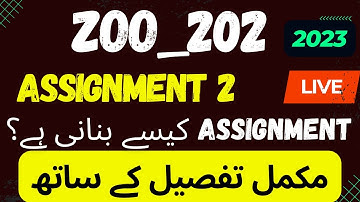 Zoo202 Assignment 2 2023_Zoo202 Assignment 2 solution 2023_How to make your Assignment Easily.