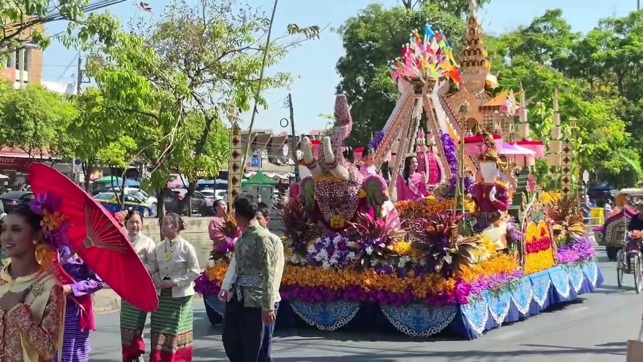 ขบวนรถบุปผชาติงานไม้ดอกไม้ประดับจังหวัดเชียงใหม่ ประจำปี 2569
