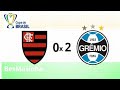 Flamengo 0x2 gremio  amistoso  copa bes