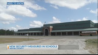 Road closed near Wayne County High School