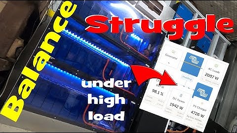 Cell Balancing issues under high load. Even the JK-BMS is struggling here...