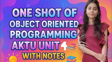 Oop with java🔥|unit-4|one shot|with notes|aktu exam|B.tech|#oopswithjava #oop #unit4 #oneshot
