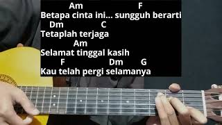 Tutorial Chord Mudah BUNGA TERAKHIR - BEBI ROMEO | Versi Gampang