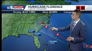 Video: Soaking rain moves in midday Monday (9-9-18)