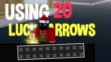 [YBA] USING 20 LUCKY ARROWS!