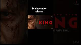 sharukh Khan new movie release king 24 december release king of india king khan #bollywood #india
