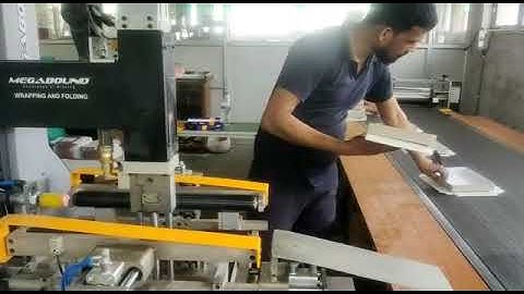 Megabound Rigid Box/ Boxes/ Top Gluing Conveyor/ wrapping and Folding/ Box making machine