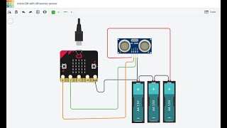 Microbit Series  Project 1(a) : Fitness Station. Push Up Counter. Microbit/US Sensor Setup, Codes.