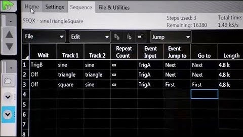 AWG70000 Sequencer Demo