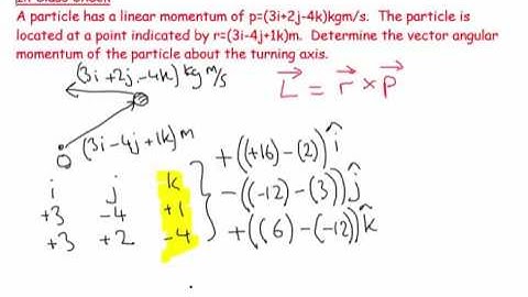 11) Vector Angular Momentum cross Product 1 numerical