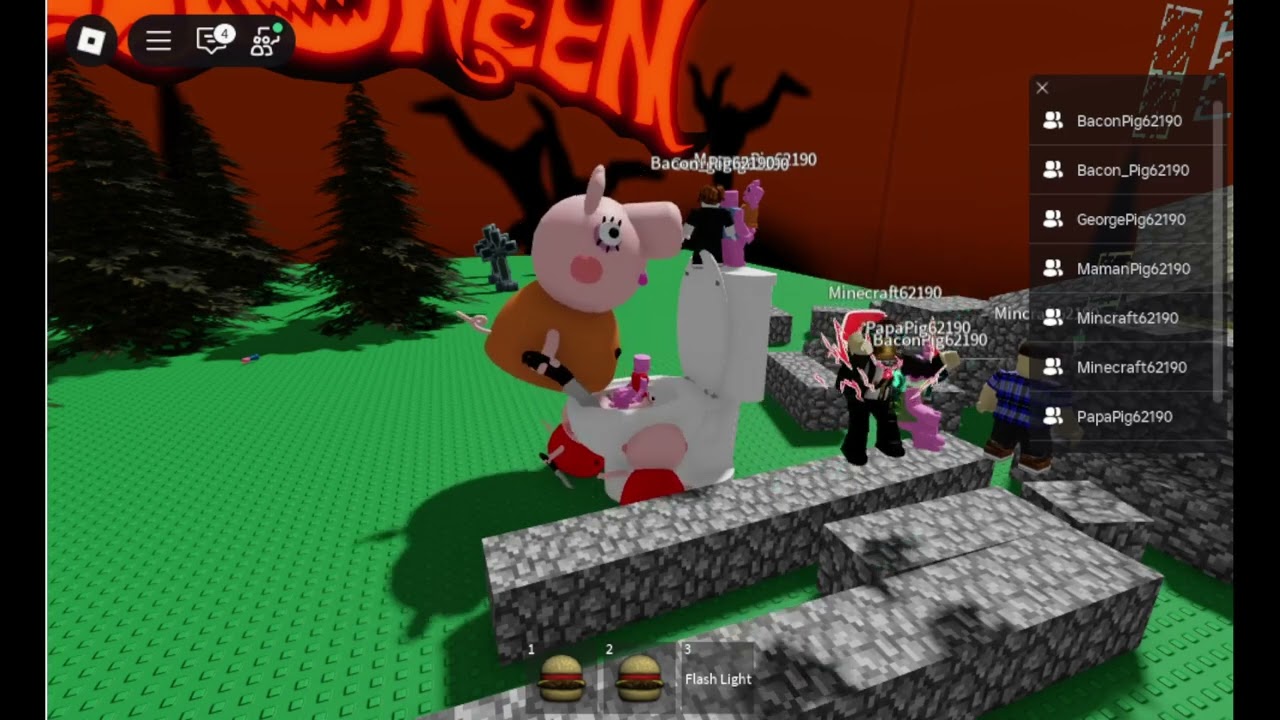 Je joue avec 8 COMPTES dans mon jeu Survive Peppa Pig Family ! 😱🐷 (Multiverse Bacon & Minecraft)