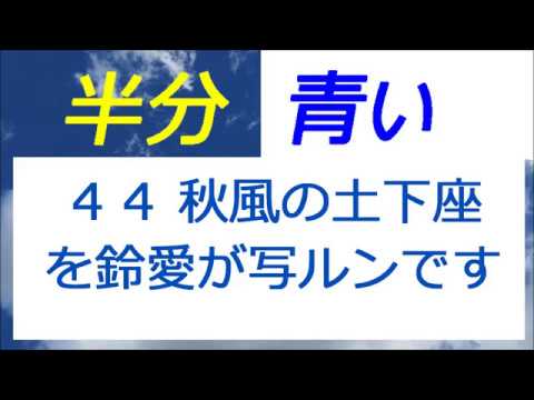 半分青い 44話 秋風の土下座を鈴愛が写ルンです