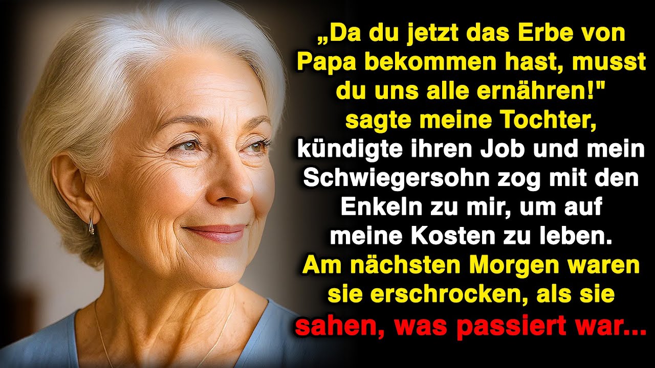 „Du hast das Erbe von Papa bekommen, jetzt musst du uns alle ernähren“, sagte meine Tochter und ich!