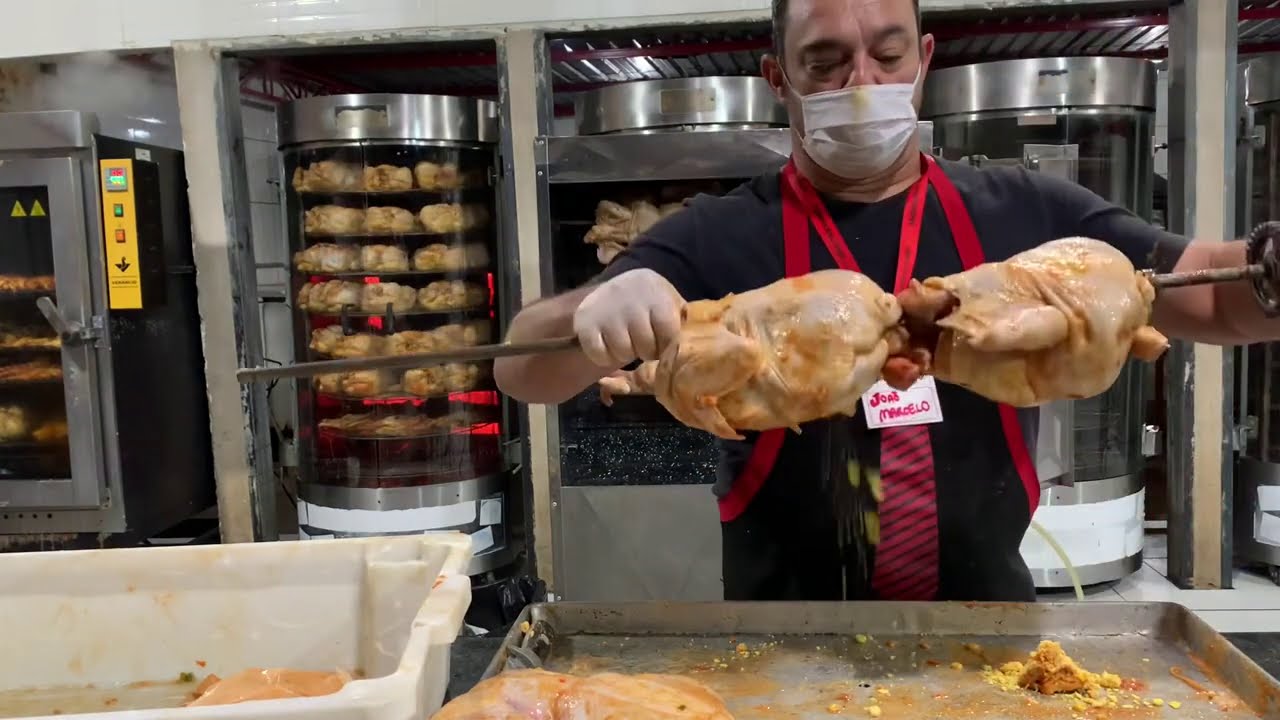 Como Assar Frango na Maquina Assador de Espeto? Completo