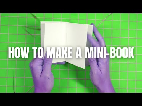 Wie man ein Mini-Buch mit einem Blatt Papier