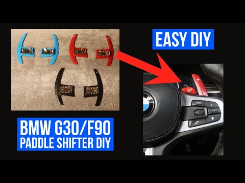 BMW G30/F90 PADDLE SHIFTER INSTALL (easy diy)