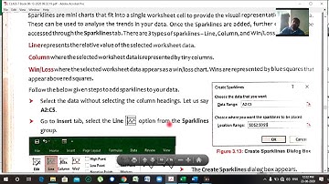 COMPUTER - CLASS - 7 , EXCEL CHAP- 3( 24 TH PART) BY SANJAY SHARMA(COMBO CHART,SPARKLINE)